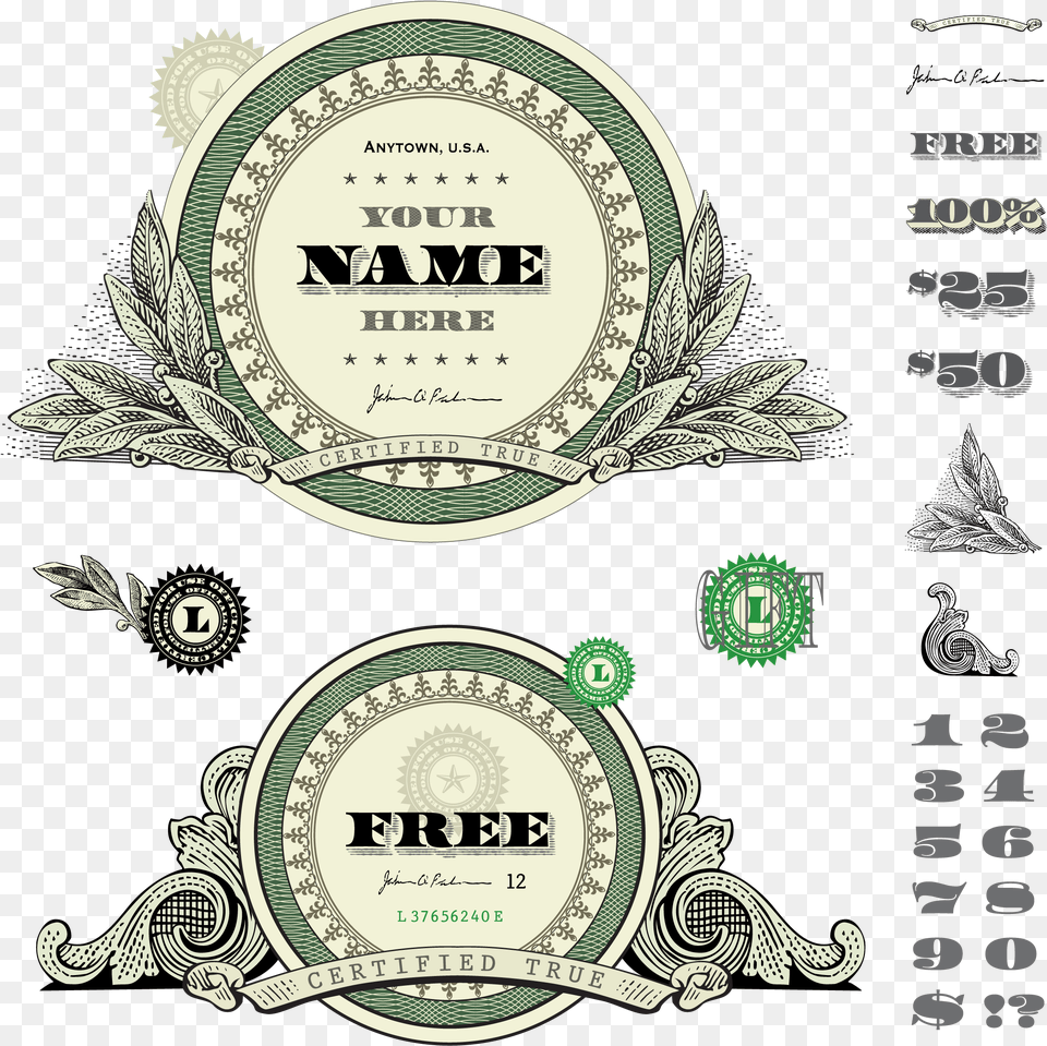 Decorative Elements Finance Money Photography Banknotes Money Frame Vector Png Image