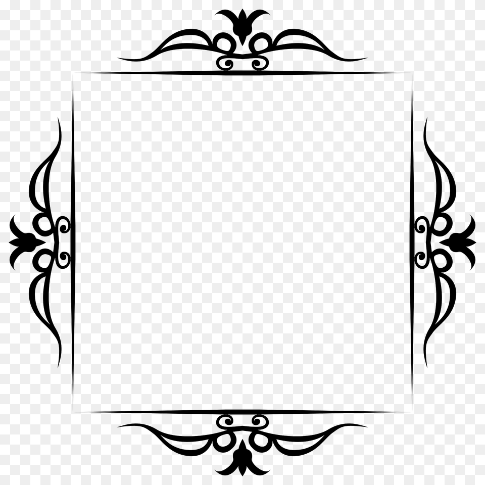 Decorative Floral Flourish Frame 4 Clipart, Art, Floral Design, Graphics, Pattern Free Transparent Png