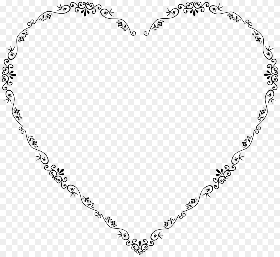 Decorative Flourish Heart 2 Clipart Png