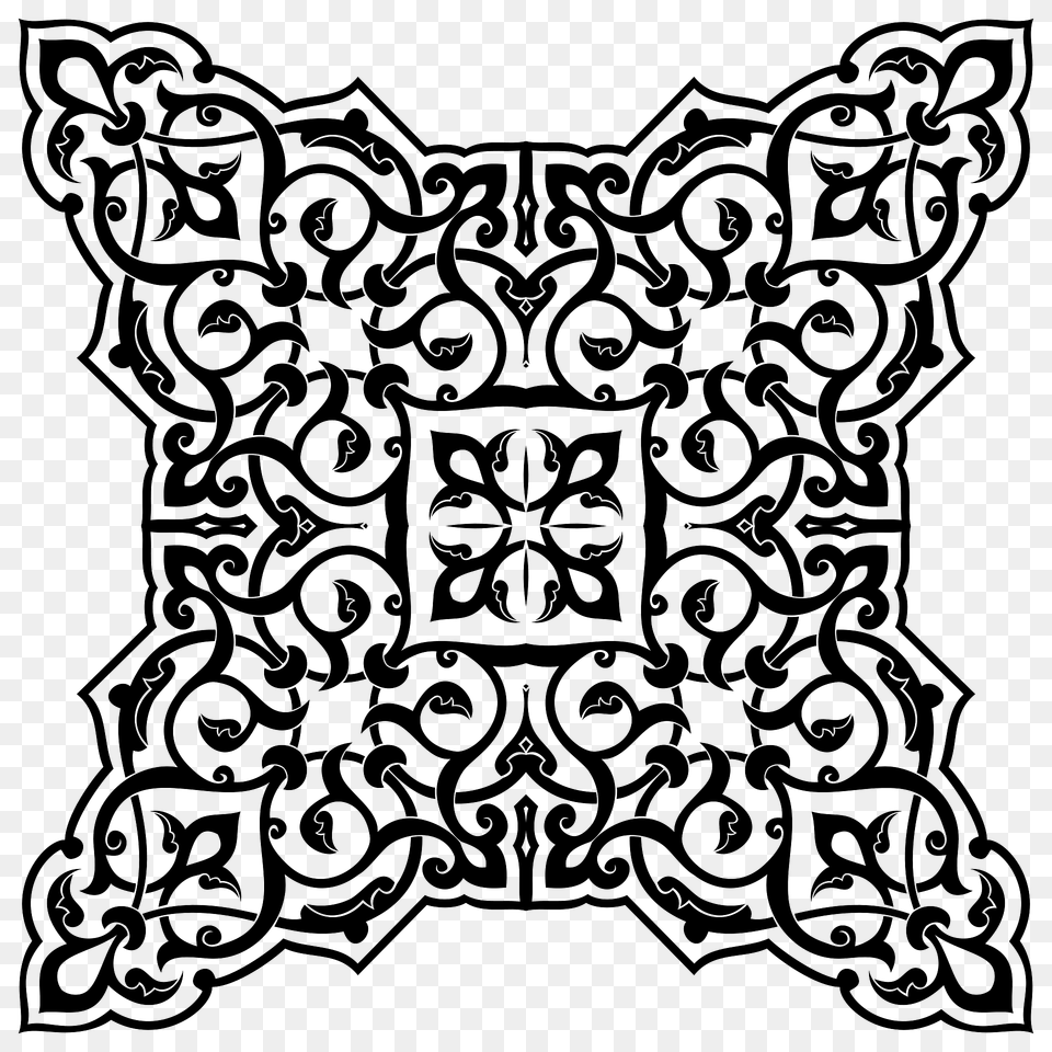 Decorative Flourish Ornament 9 Clipart, Gate, Accessories, Pattern, Text Free Transparent Png