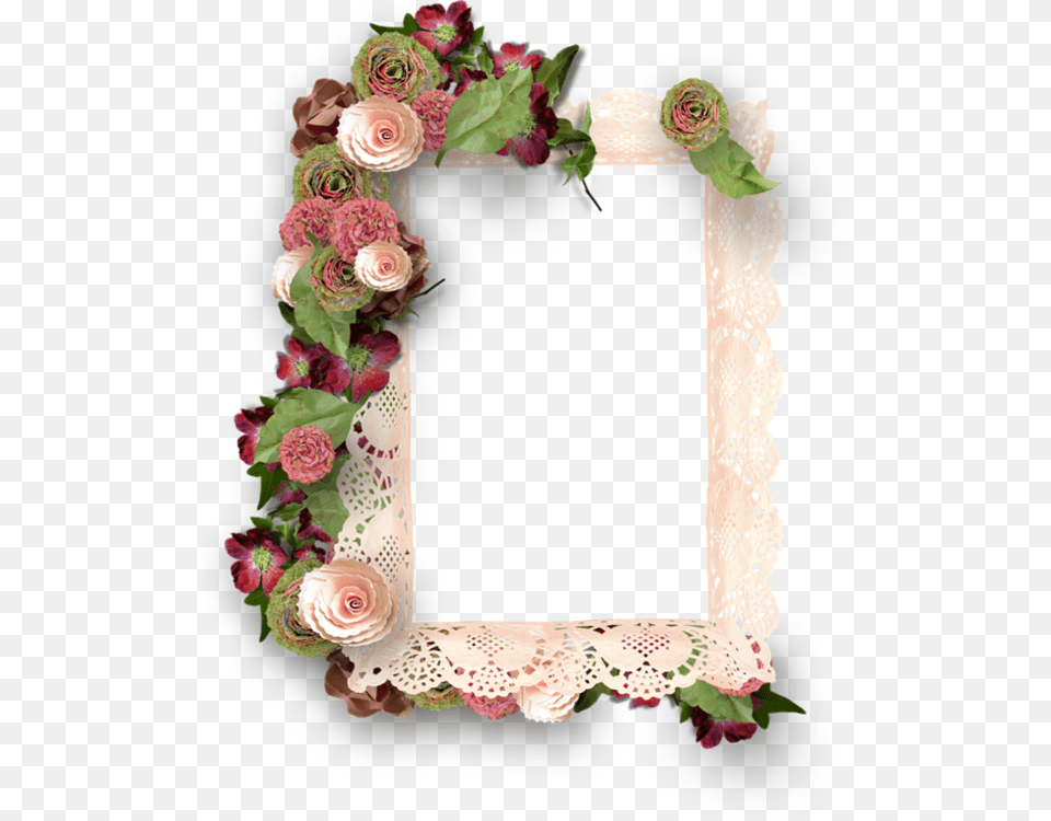 Decorative Flower Picture Frame, Plant, Rose, Cake, Dessert Free Transparent Png