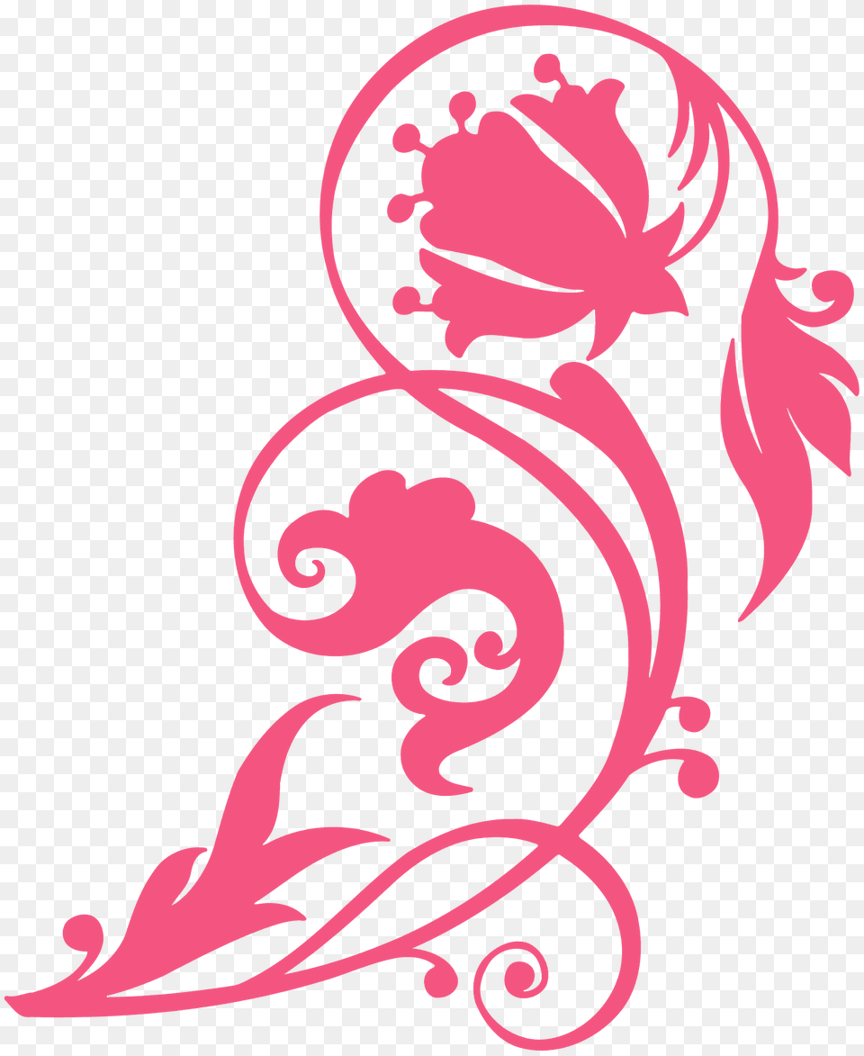 Decorative Flower Silhouette, Art, Floral Design, Graphics, Pattern Png