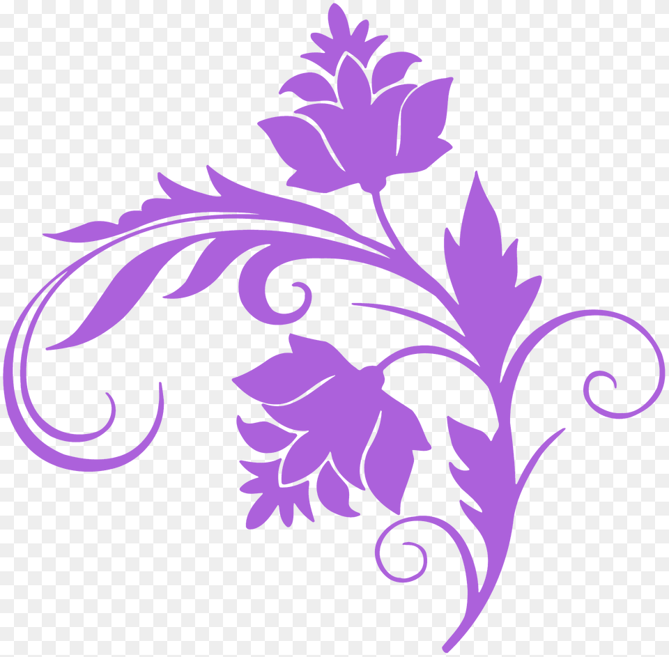 Decorative Flower Silhouette, Art, Floral Design, Graphics, Pattern Png Image
