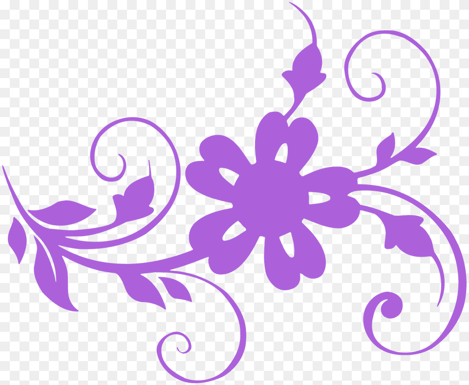 Decorative Flower Silhouette, Art, Floral Design, Graphics, Pattern Png Image