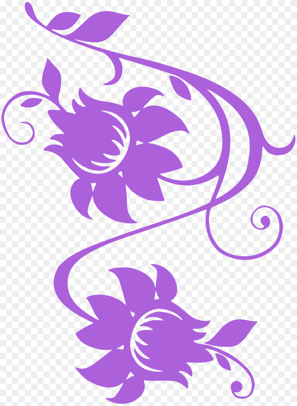 Decorative Flower Silhouette, Art, Floral Design, Graphics, Pattern Png Image