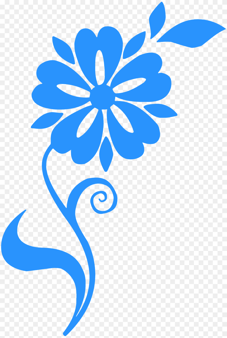 Decorative Flower Silhouette, Art, Floral Design, Graphics, Pattern Png Image