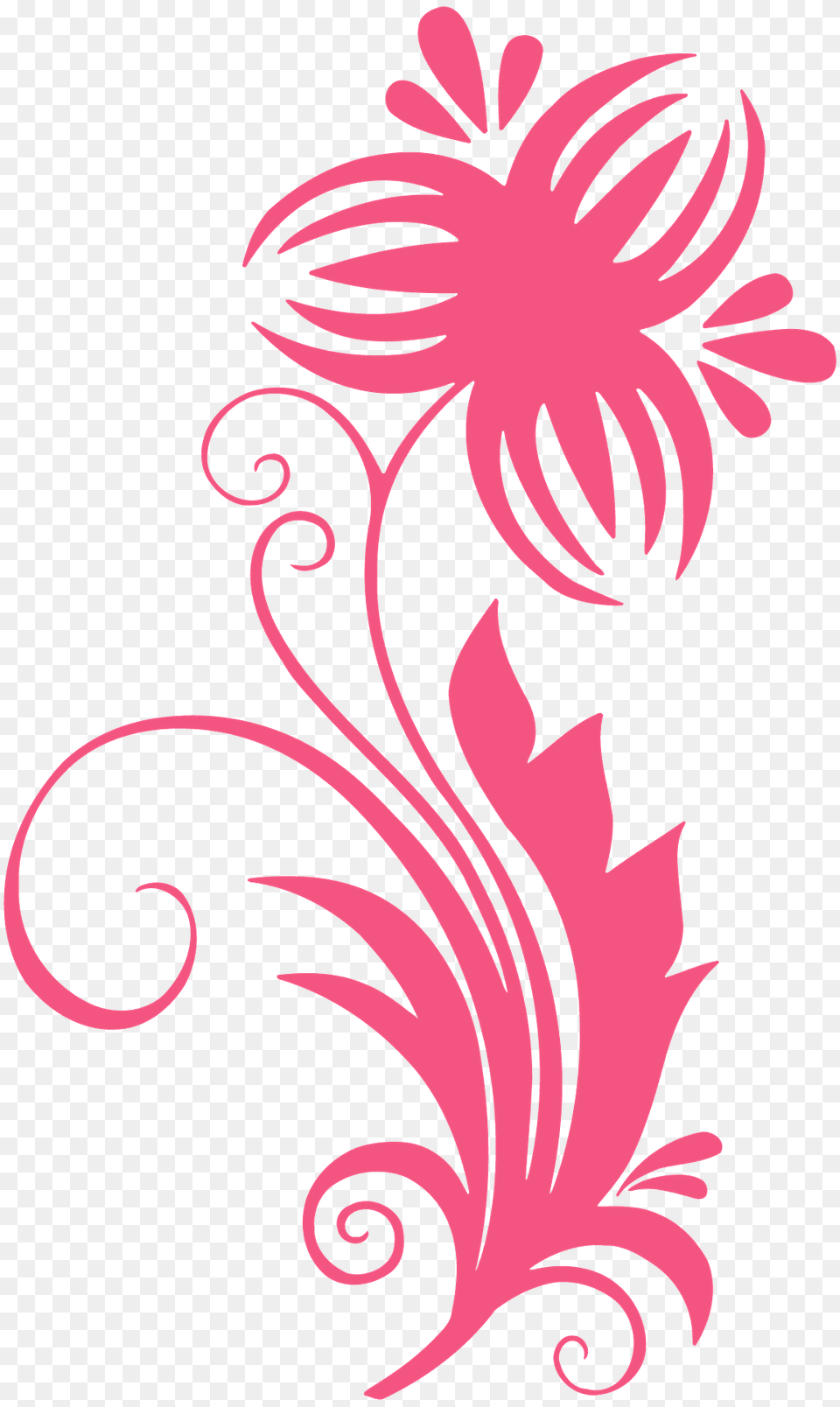 Decorative Flower Silhouette, Art, Floral Design, Graphics, Pattern Free Transparent Png