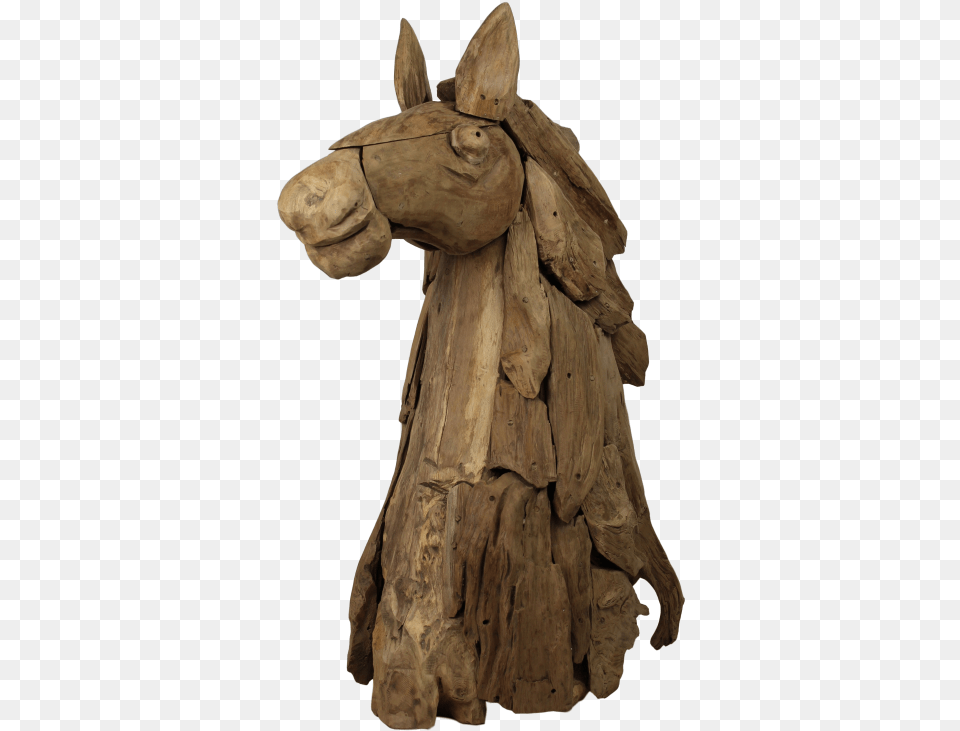 Decorative Horse Head Statue, Wood, Person, Archaeology, Art Free Transparent Png
