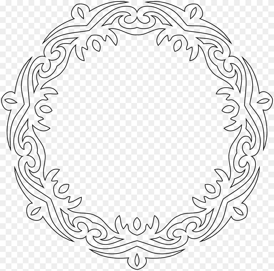 Decorative Line Art Frame 3 Clipart, Pattern, Oval, Bonfire, Fire Free Png