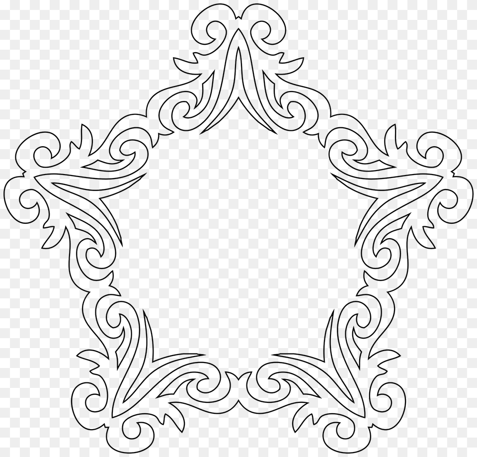 Decorative Line Art Frame Clipart, Pattern, Floral Design, Graphics, Green Free Transparent Png