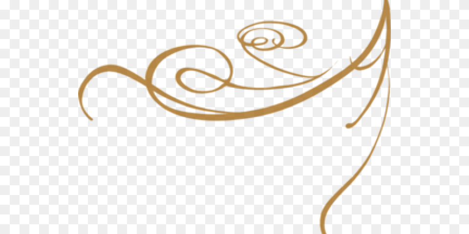 Decorative Line Gold Clipart, Text, Person Free Png
