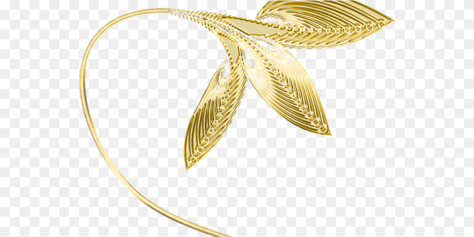 Decorative Line Gold Clipart Golden Leaf Border Gold Golden Leaf, Accessories, Jewelry, Necklace, Locket Free Transparent Png