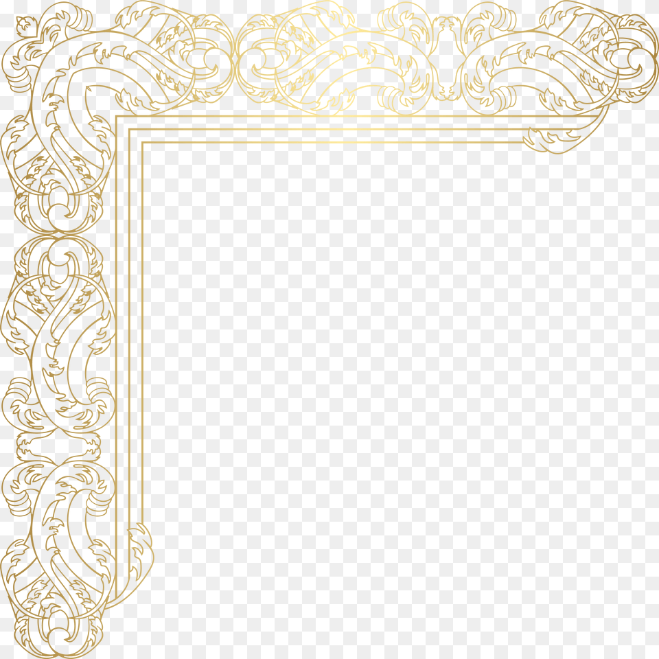 Decorative Lines Corner Transparent Motif, Pattern, Blackboard Png Image