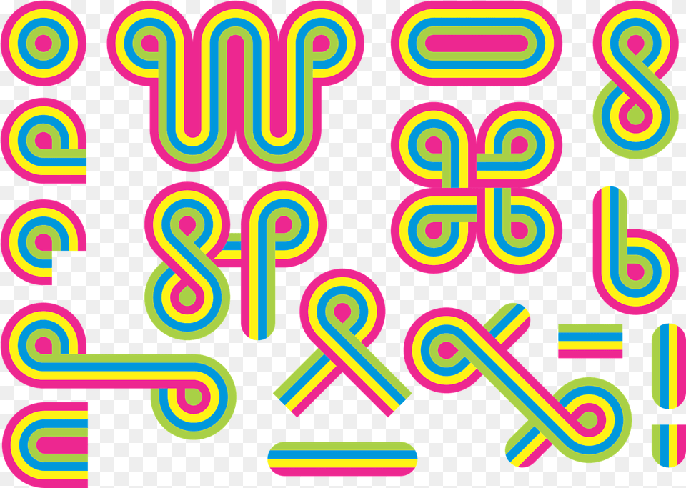 Decorative Lines This Is A Vector Based Software Transparent Retro Lines, Light, Neon, Text, Pattern Free Png
