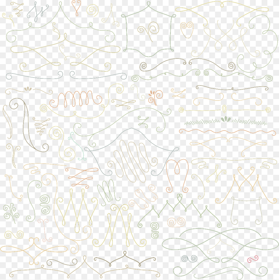 Decorative Lines Vector Line Art, Doodle, Drawing, White Board, Text Free Png