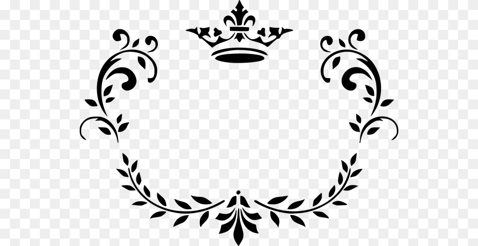 Decorative Ornamental Floral Flourish Abstract Ornamental Floral, Gray Png Image