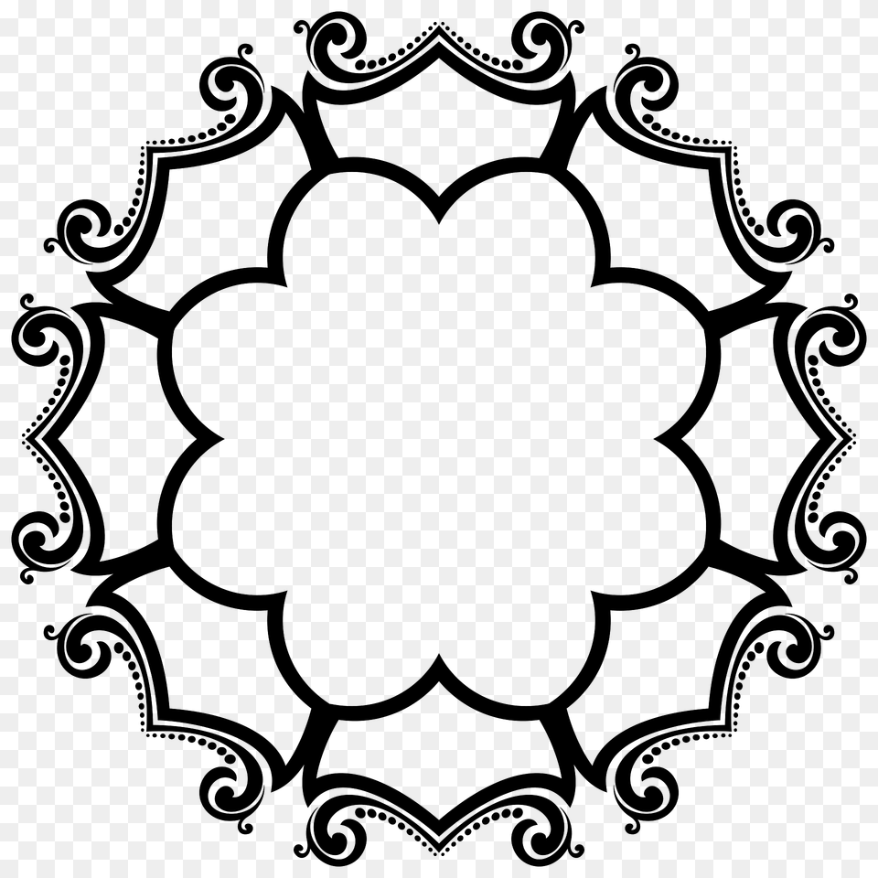 Decorative Ornamental Flourish Frame Aggrandized 19 Clipart, Art, Floral Design, Graphics, Pattern Png