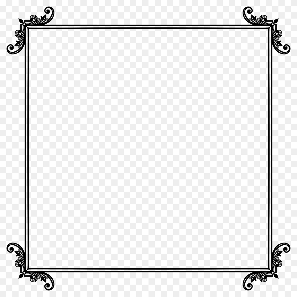 Decorative Ornamental Flourish Frame Extrapolated 5 Clipart, White Board, Blackboard Png