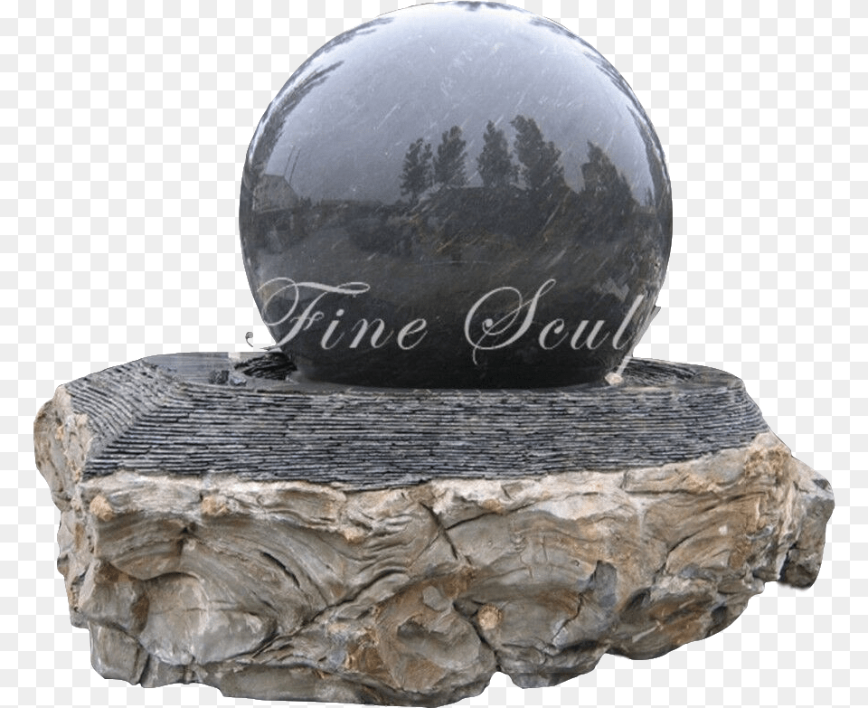 Decorative Outdoor Natural Marble Water Fountain Ball Bronze Sculpture, Rock, Sphere, Accessories, Mineral Png Image