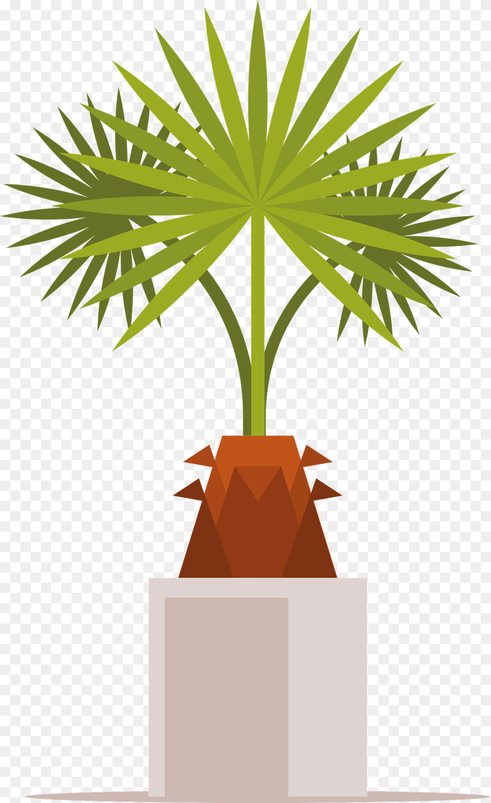 Decorative Palm Clipart, Jar, Palm Tree, Plant, Planter Png Image