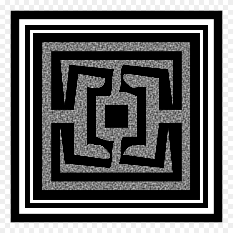 Decorative Square Clipart, Maze Png