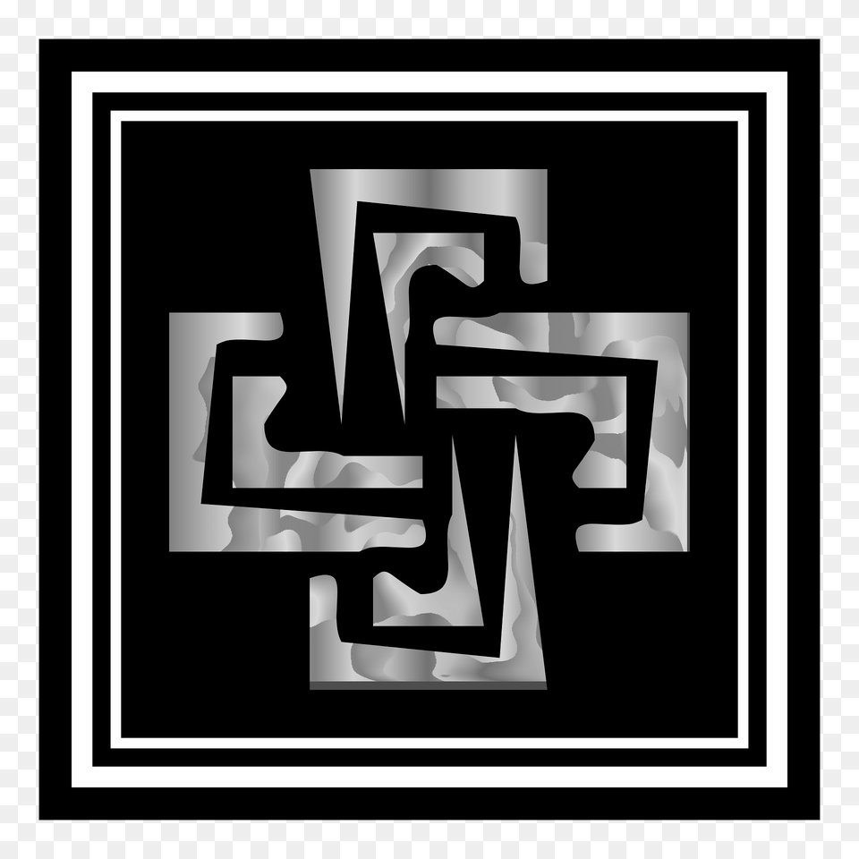 Decorative Square Clipart, Text, Cross, Symbol Png