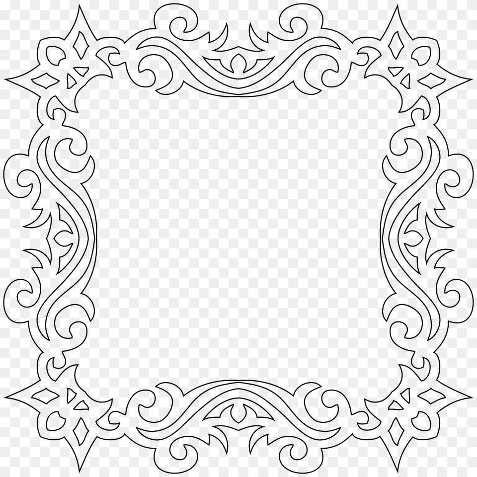 Decorative Square Frame 5 Clipart, Home Decor, Pattern, Green, Art Free Png