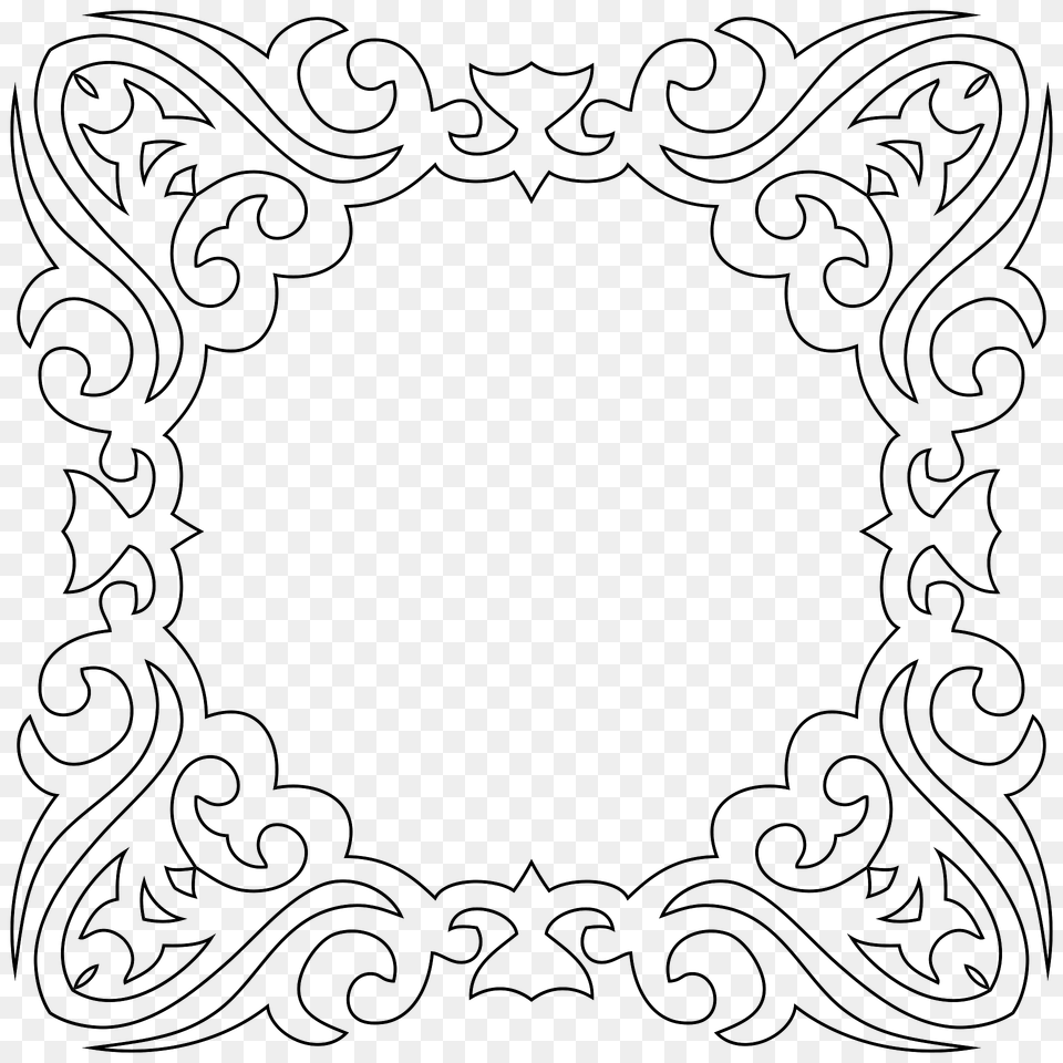 Decorative Square Frame 6 Clipart, Pattern, Home Decor, Art, Floral Design Free Png Download