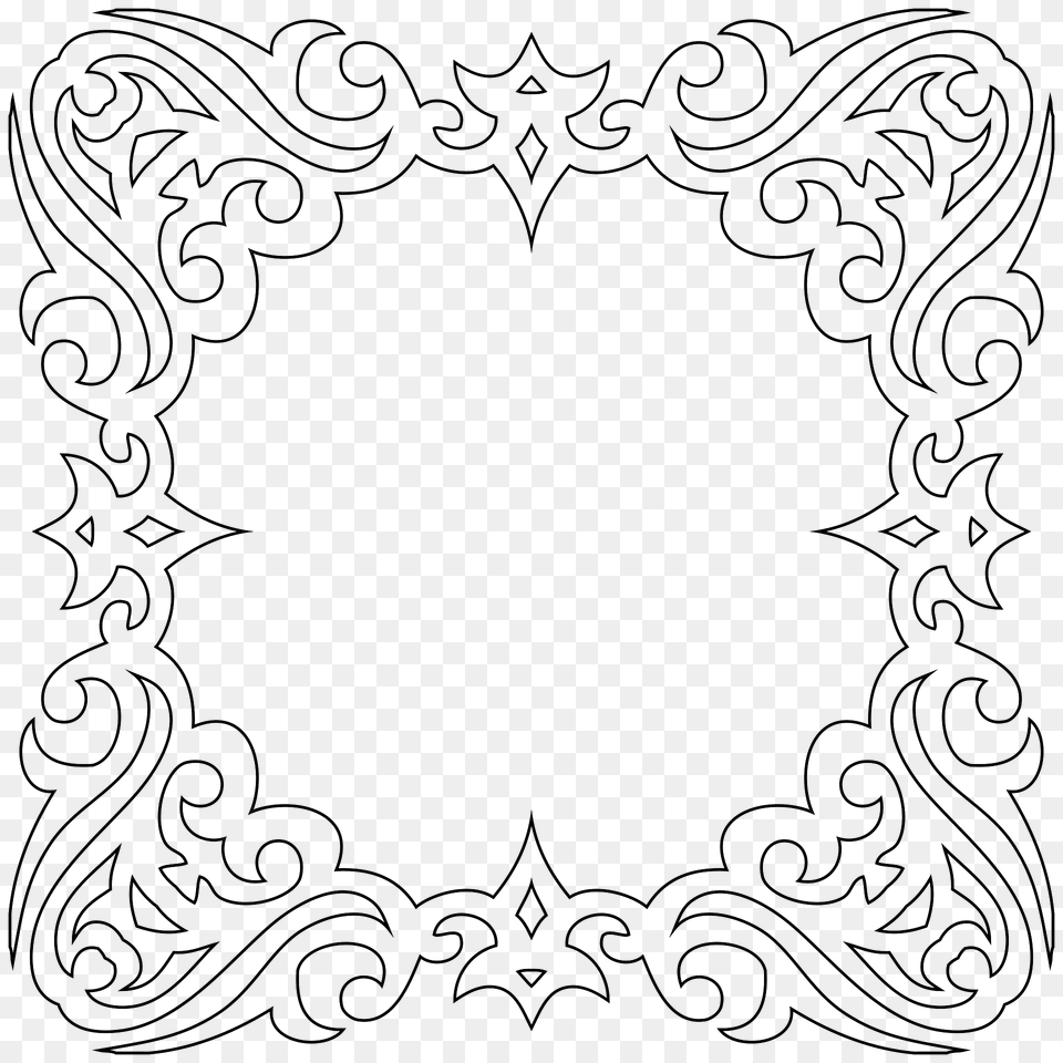 Decorative Square Frame 7 Clipart, Pattern, Home Decor, Art, Floral Design Free Png Download