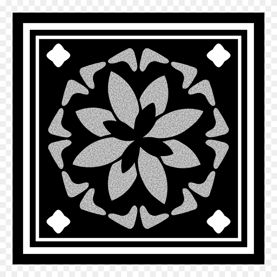 Decorative Square Ornament Clipart, Stencil, Plant, Art, Floral Design Free Png Download
