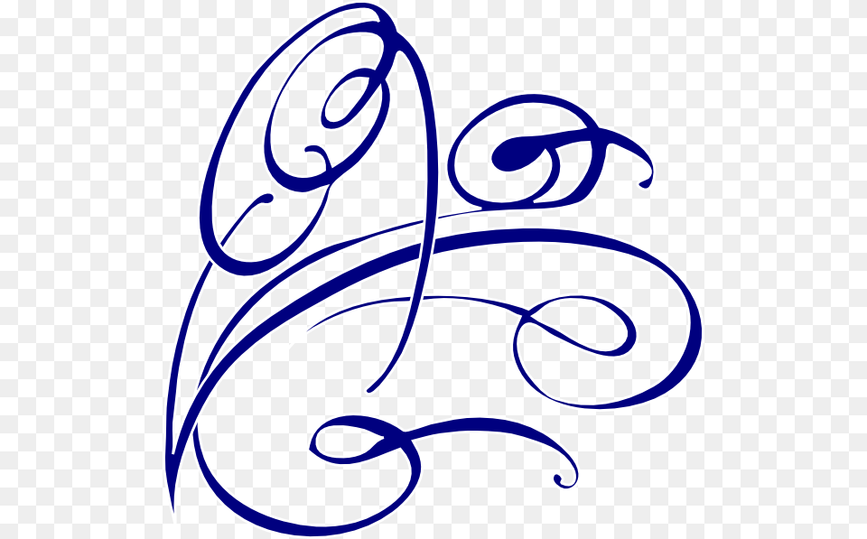 Decorative Swirl Svg Clip Arts Swirl Clip Art, Text, Handwriting, Pattern Free Png Download