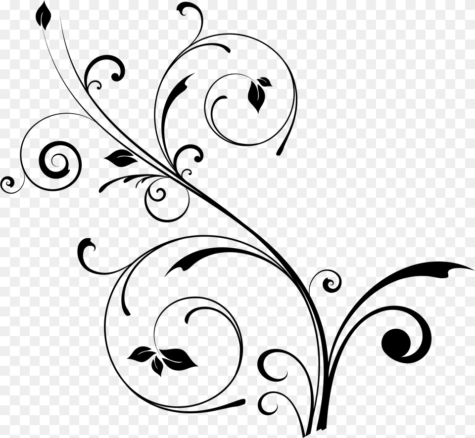 Decorative Swirls Ornate Swirls, Gray Free Png