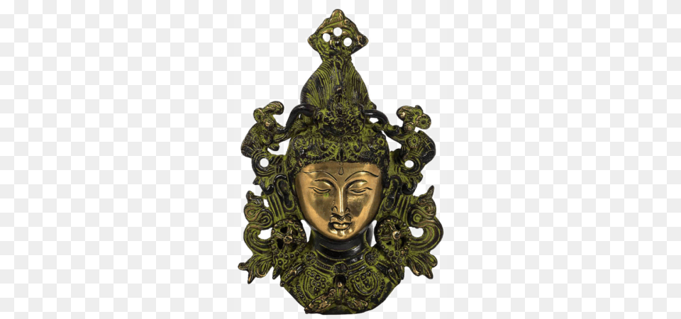 Decorative Tara Buddha Face Brass Wall Hanging Project 62 Wall Hanging Brass, Bronze, Art, Person, Head Png