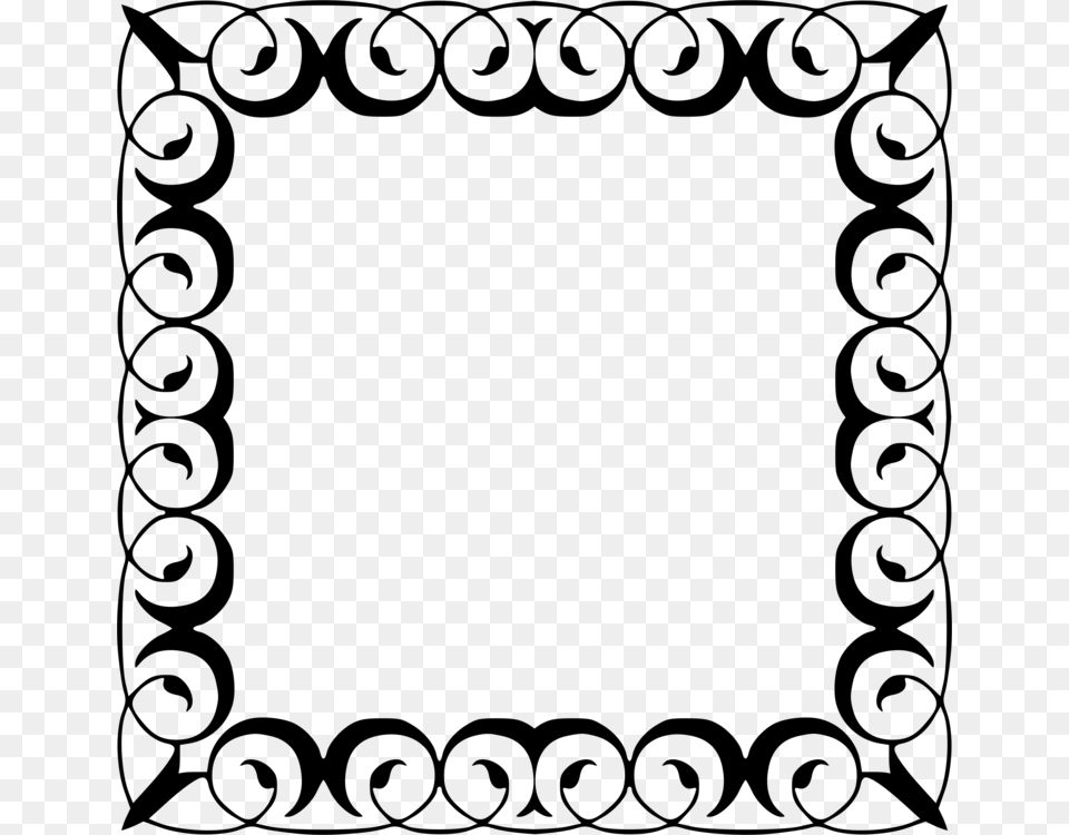 Decorative Victorian Clipart Frame Drawing Pictures, Gray Free Transparent Png