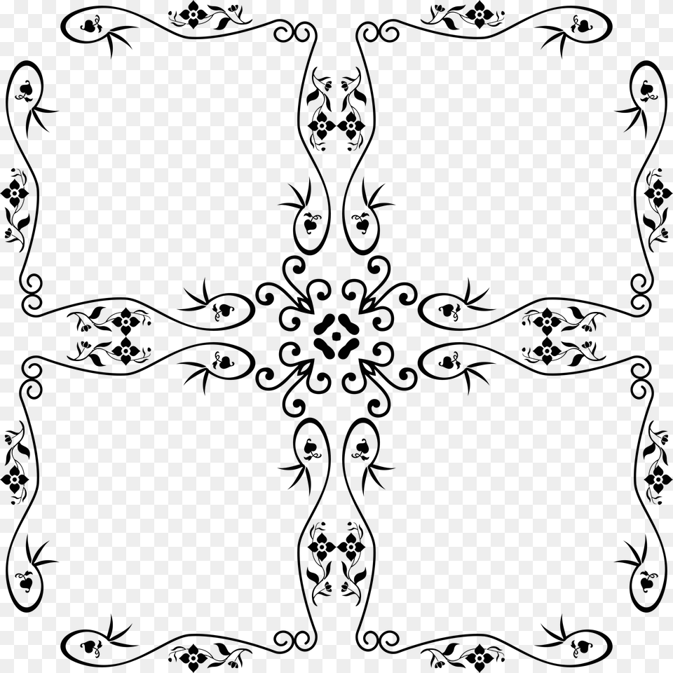 Decorative Vintage Style Frame 18 Clip Arts Hair And Beauty, Cross, Symbol, Silhouette Free Png