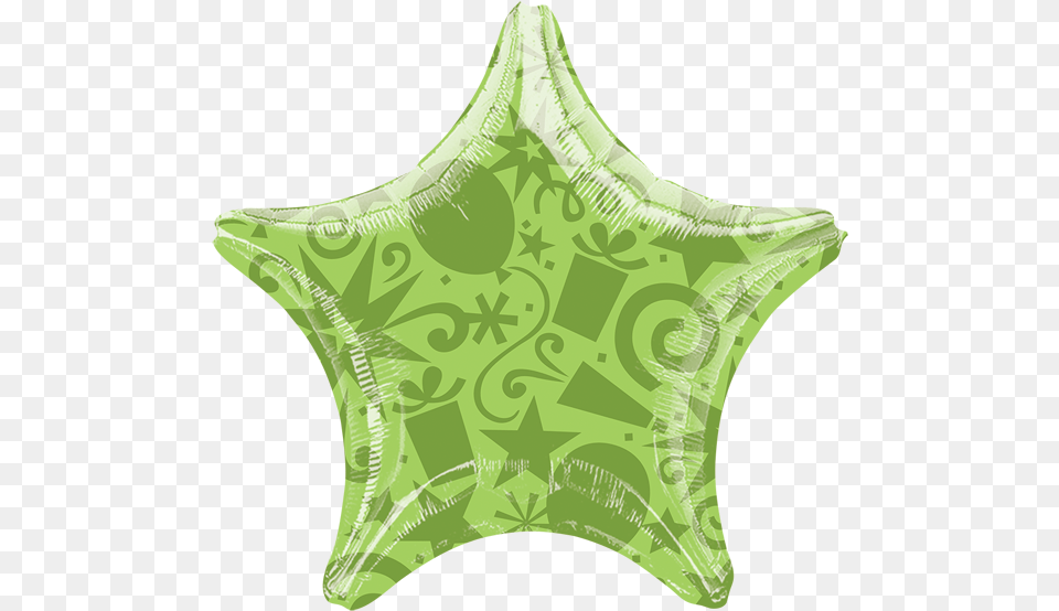Decorative Yellow Star Clear Balloon, Symbol, Animal, Sea Life Free Transparent Png