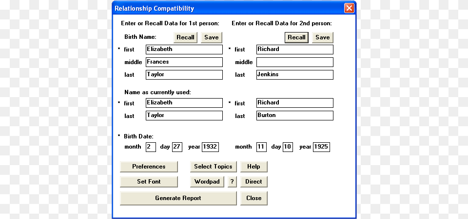 Decoz Numerology Software Dialog Box To Control Settings Software, Text, Page Png Image