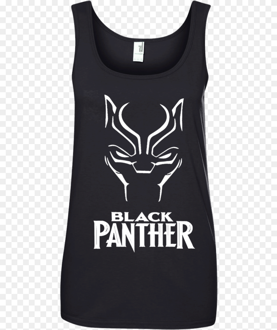 Decrum Mask Logo Black Panther T Shirts, Clothing, Tank Top, Person Free Png Download