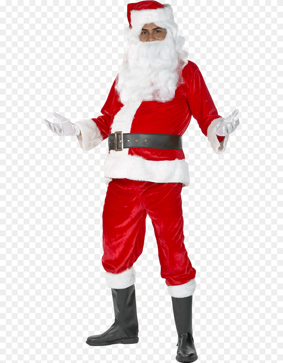 Ded Moroz Na Belom Fone, Clothing, Costume, Person, Glove Free Transparent Png