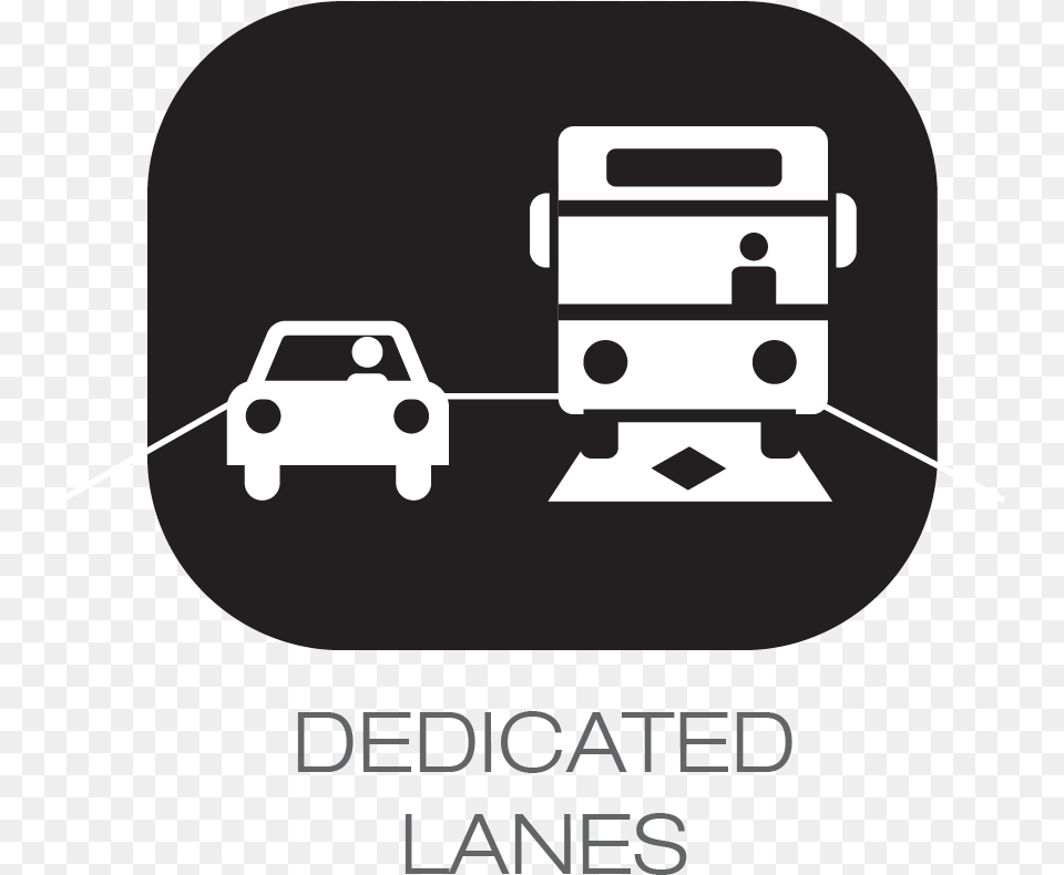 Dedicated Lanes Icon Bus Rapid Transit Icon, Stencil, Car, Transportation, Vehicle Png