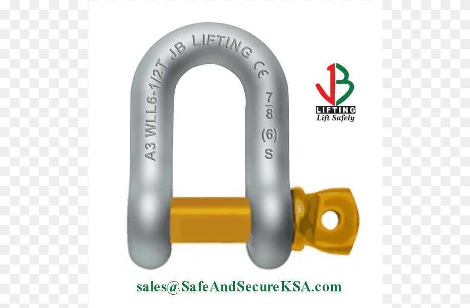 Dee D Shaped Forged Chain Shackle With Screw Pin Shackle, Appliance, Blow Dryer, Device, Electrical Device Free Png