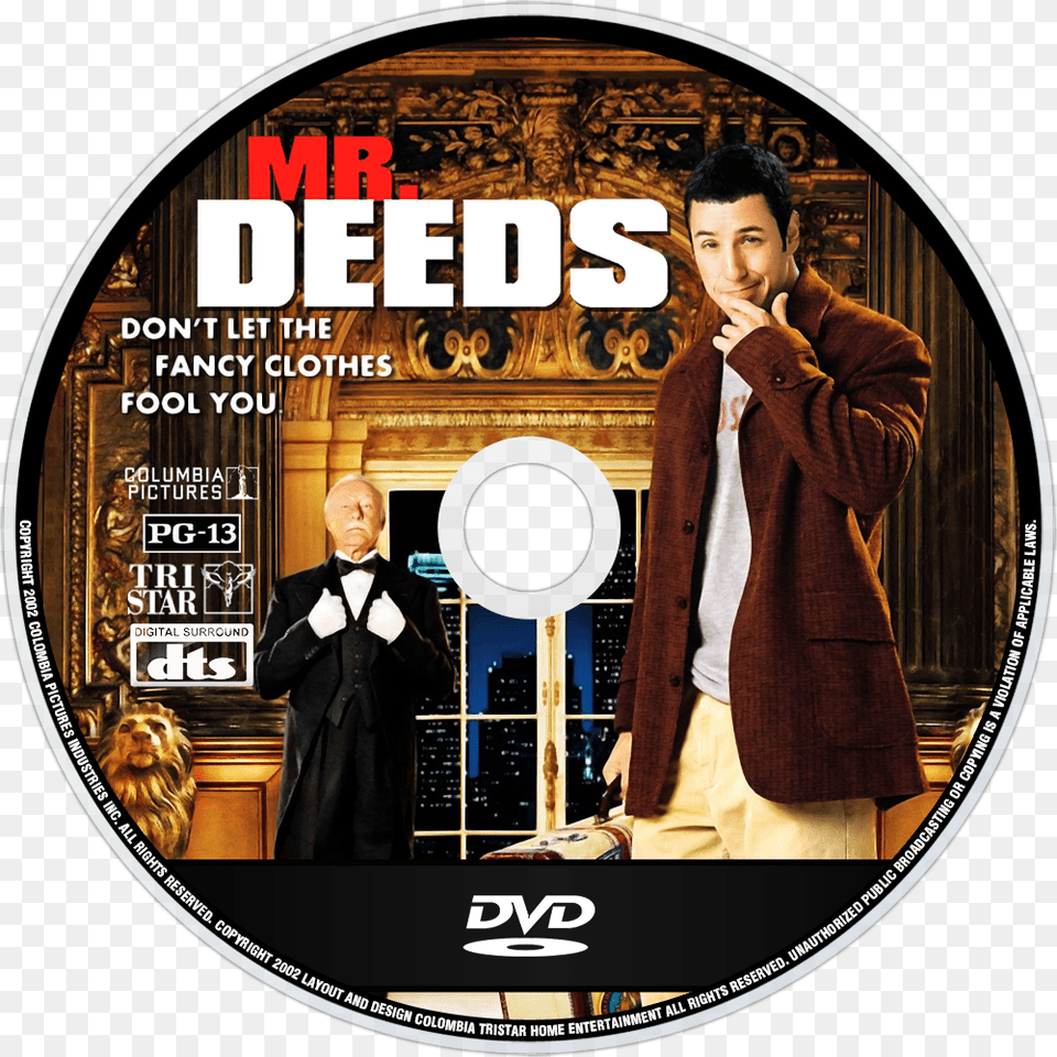Deeds Disc Dvd, Clothing, Coat, Disk Png Image