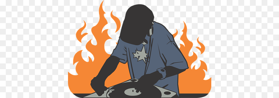 Deejay Person, Fire, Flame Png