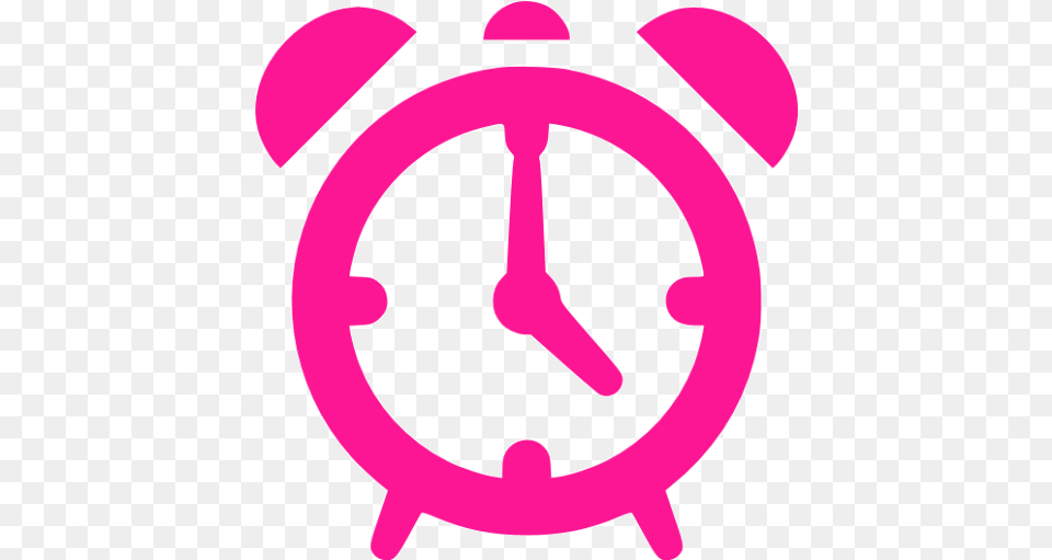 Deep Pink Alarm Clock Icon Navy Blue Clock Icon, Alarm Clock Png