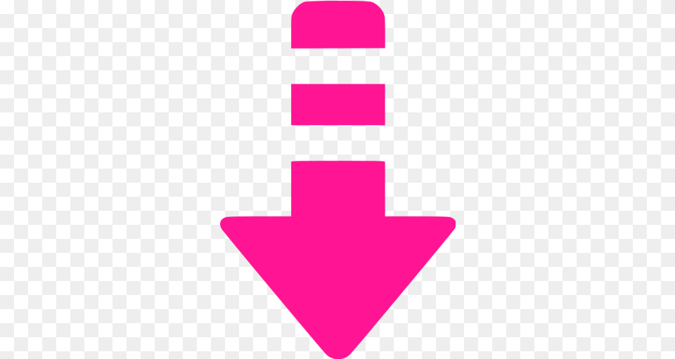 Deep Pink Arrow Down 6 Icon Deep Pink Arrow Icons Arrow Down Gif, Clothing, Hat Png