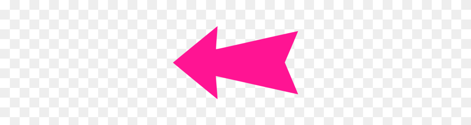 Deep Pink Arrow Left Icon, Purple, Art Png Image
