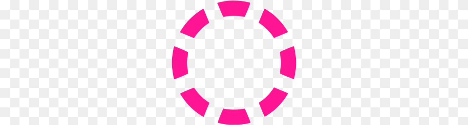 Deep Pink Circle Dashed Icon, Purple, Art Png Image