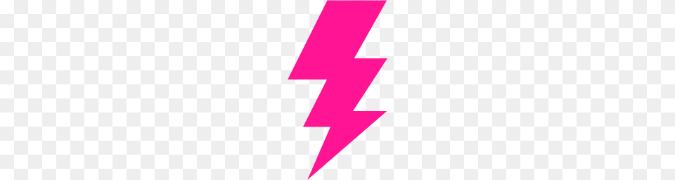 Deep Pink Lightning Bolt Icon, Purple, Art Free Transparent Png