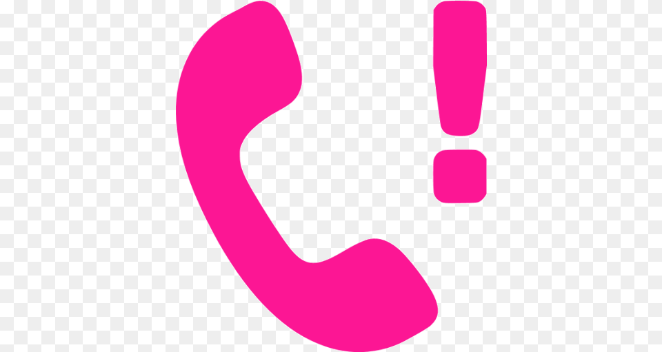 Deep Pink Missed Call Icon Deep Pink Phone Icons Call Icon Pink Free Png