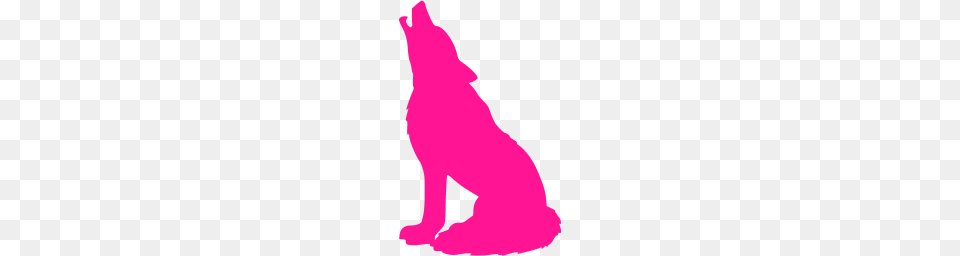 Deep Pink Wolf Icon, Purple, Art Png Image